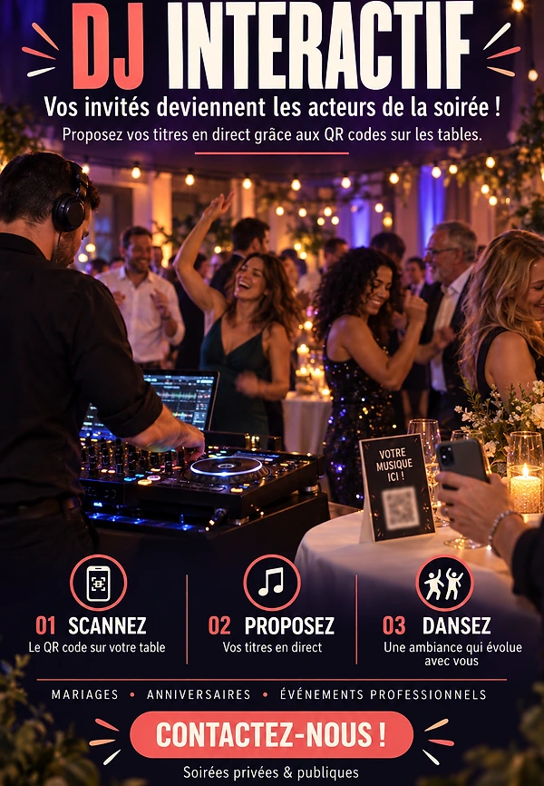 Affiche du spectacle DJ interactif